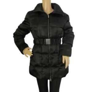 Marvin Richards Black Down-Filled Quilted Puffer Jacket